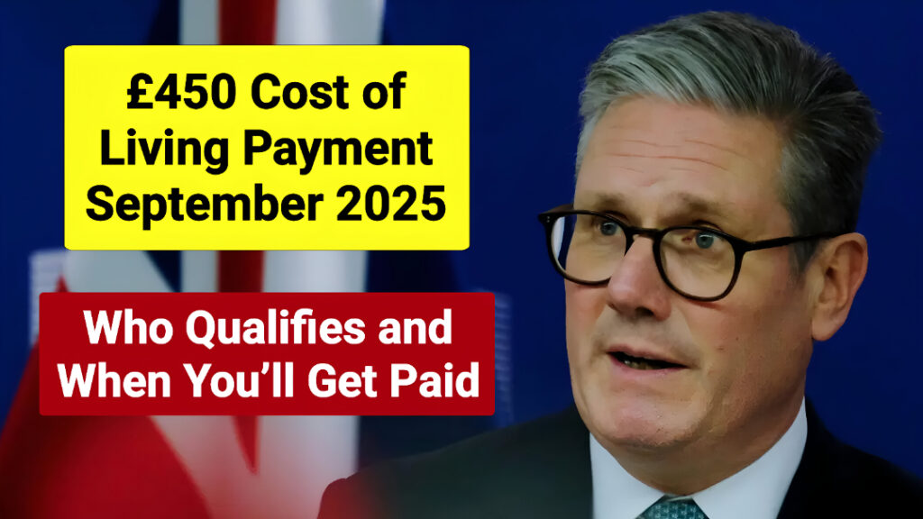 £450 Cost of Living Payment September 2025