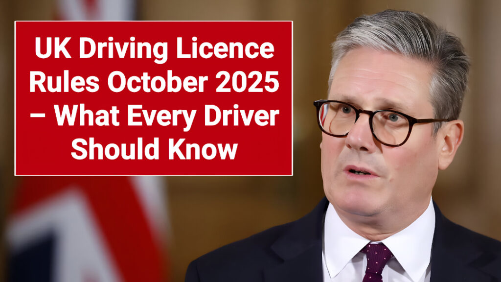 UK Driving Licence Rules October 2025